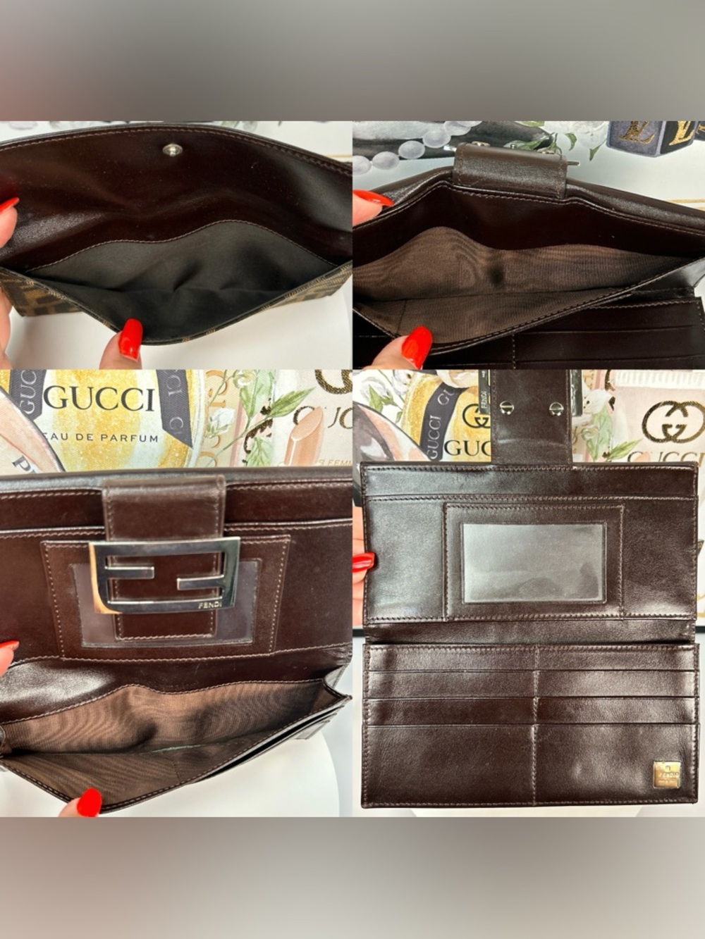 FENDI Zuchino Signature Flap Long Wallet ๐โค๏ธ - Picture 9 of 16